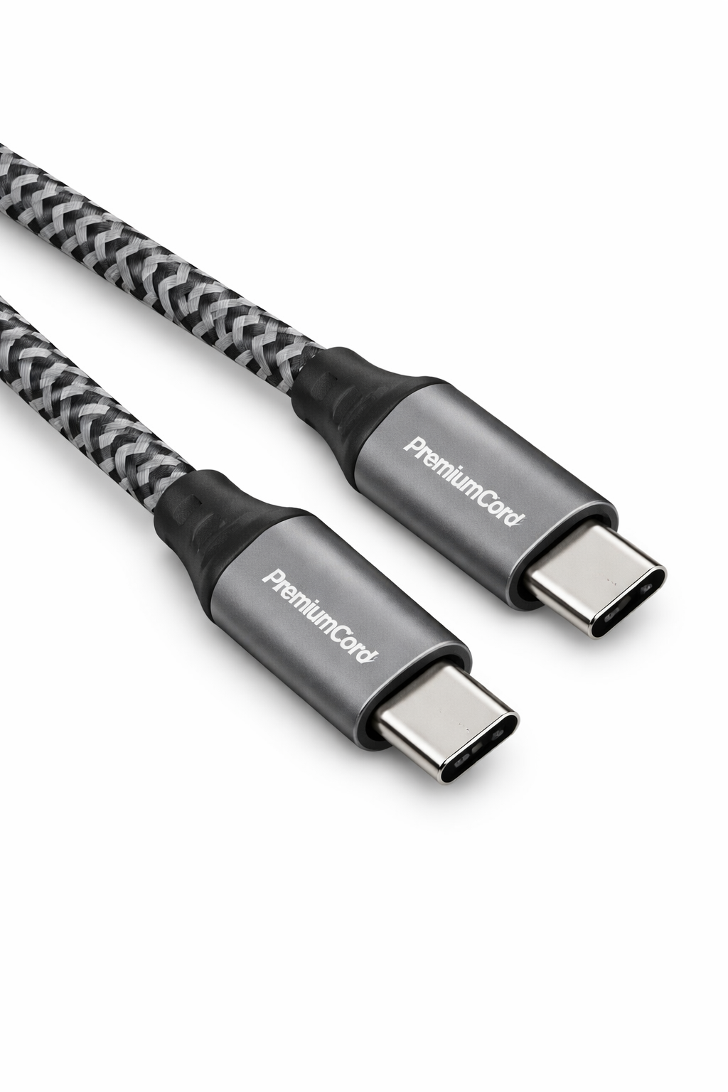 Cabo PREMIUMCORD USB-C para USB-C 100W 1m Revestido em Tecido