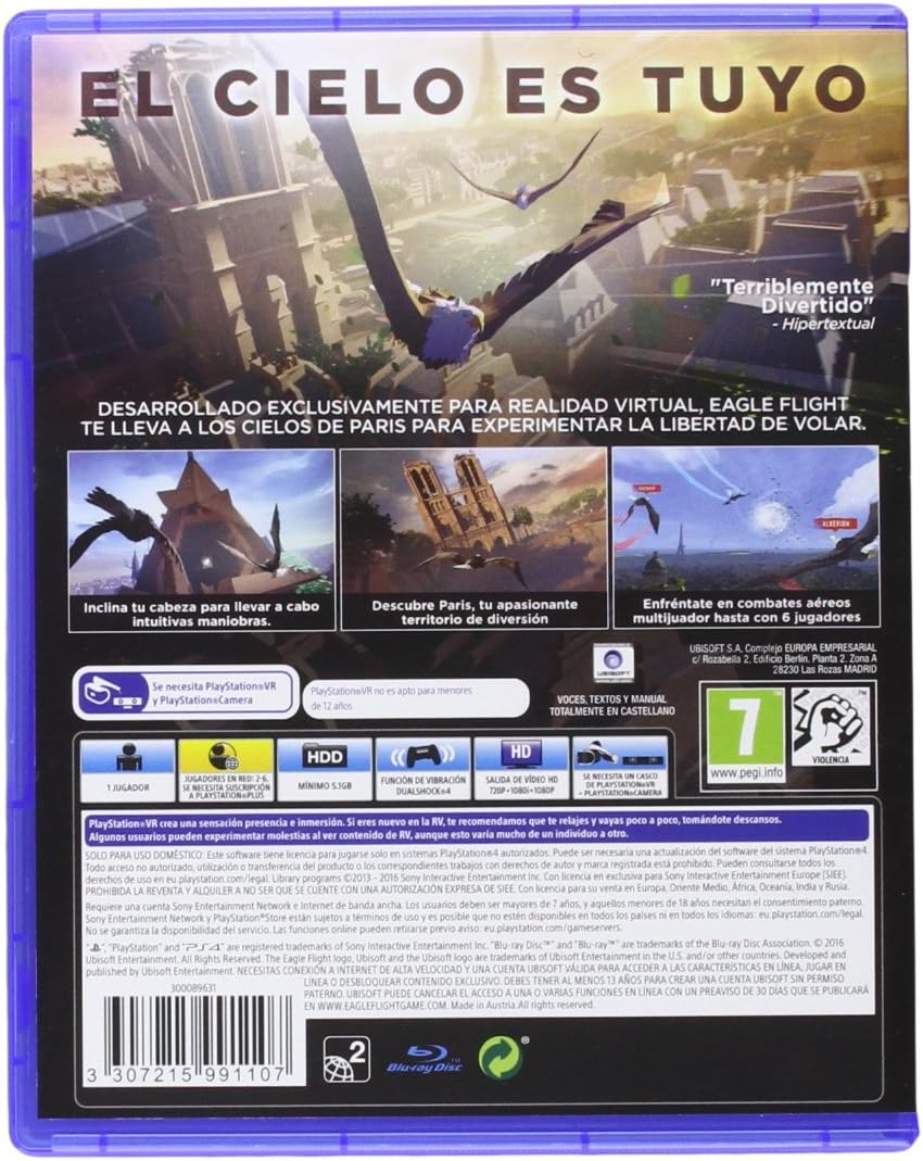 Jogo Eagle Flight PS4/VR (SEGUNDA-MÃO/ GRADE A)