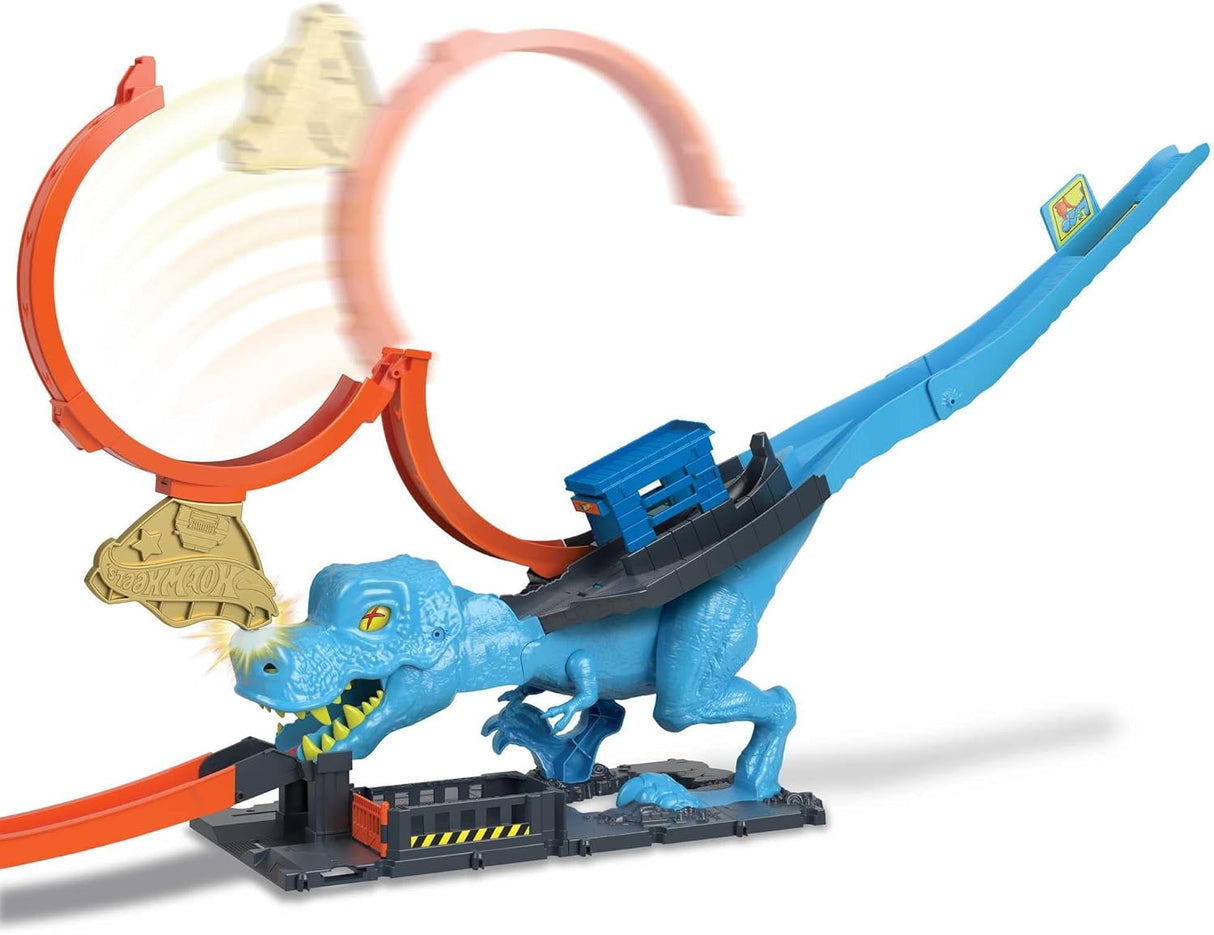 Hot Wheels City Desafio do T-Rex com Lançador (Mattel HNP77)