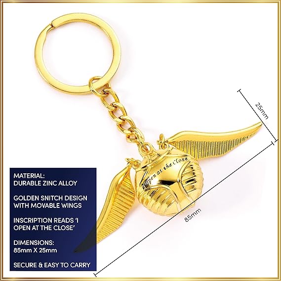 Porta-chaves 3D Oficial Harry Potter – Golden Snitch