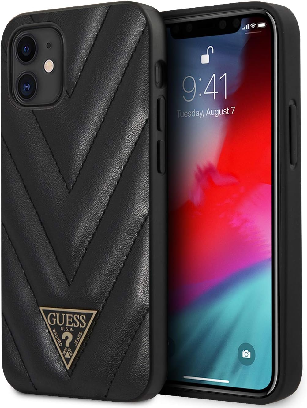 Capa Original Tecido Guess Iphone 12 Mini Preto