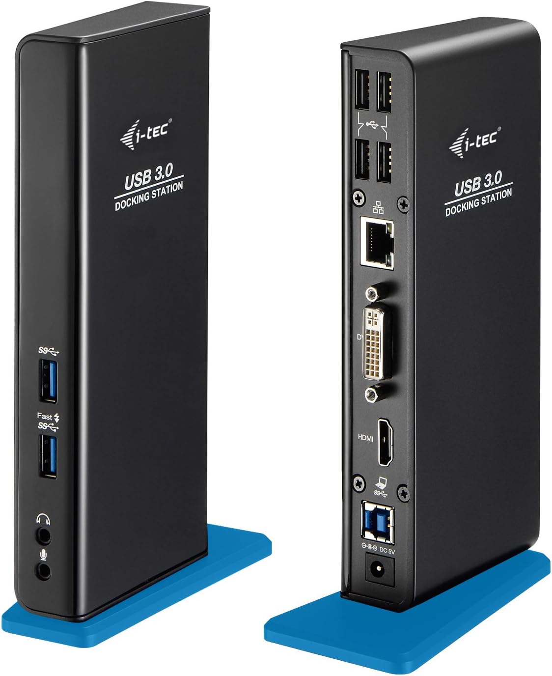 Base & Duplicador de Portas i-tec U3HDMIDVIDOCK - Preto