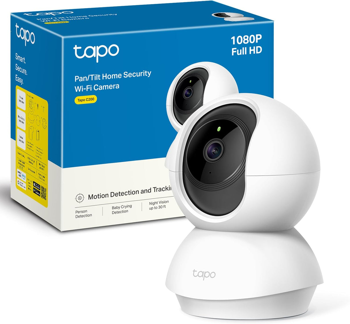 Câmara de segurança IP TP-LINK Tapo C200 360º WiFi
