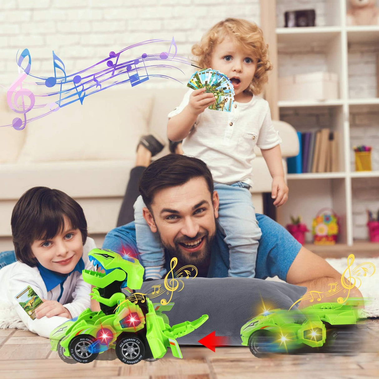 Transformer Dinossauro com Luz e Som