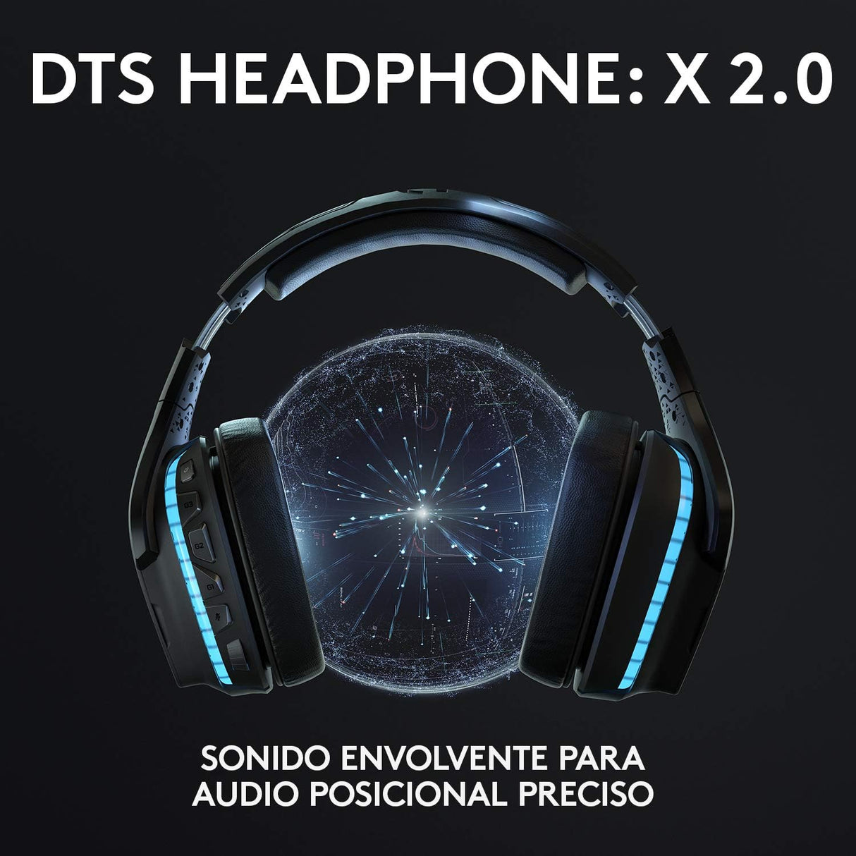 Auscultadores Logitech G635 7.1 Lightsync Gaming Black GRADE A