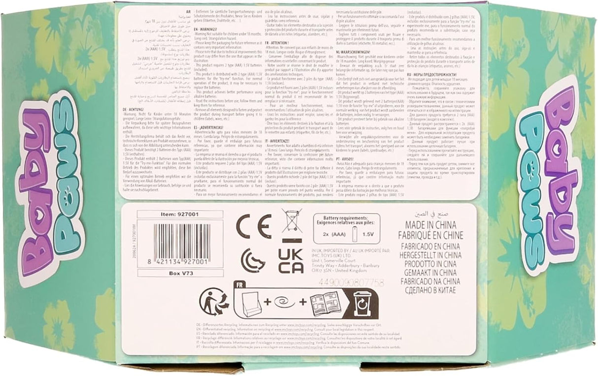 BABY PAWS Stitch – Peluche Interativo com Sons e Bolsa de Transporte