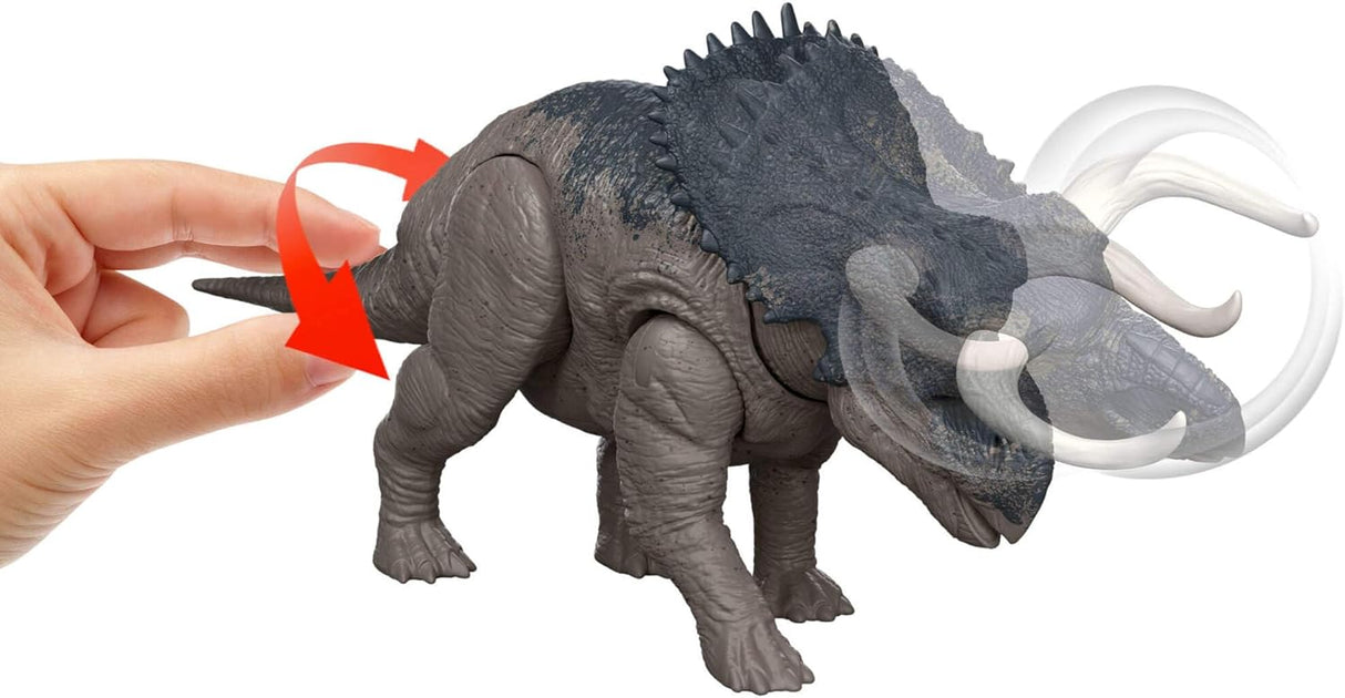 Mattel Jurassic World: O Renascimento – Nasutoceratops Rugido Selvagem (JGC81)