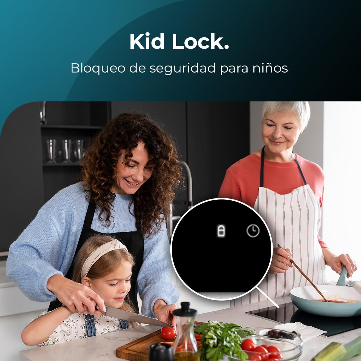 Cecotec Placa de indução 2 fogos Bolero Squad I 2100