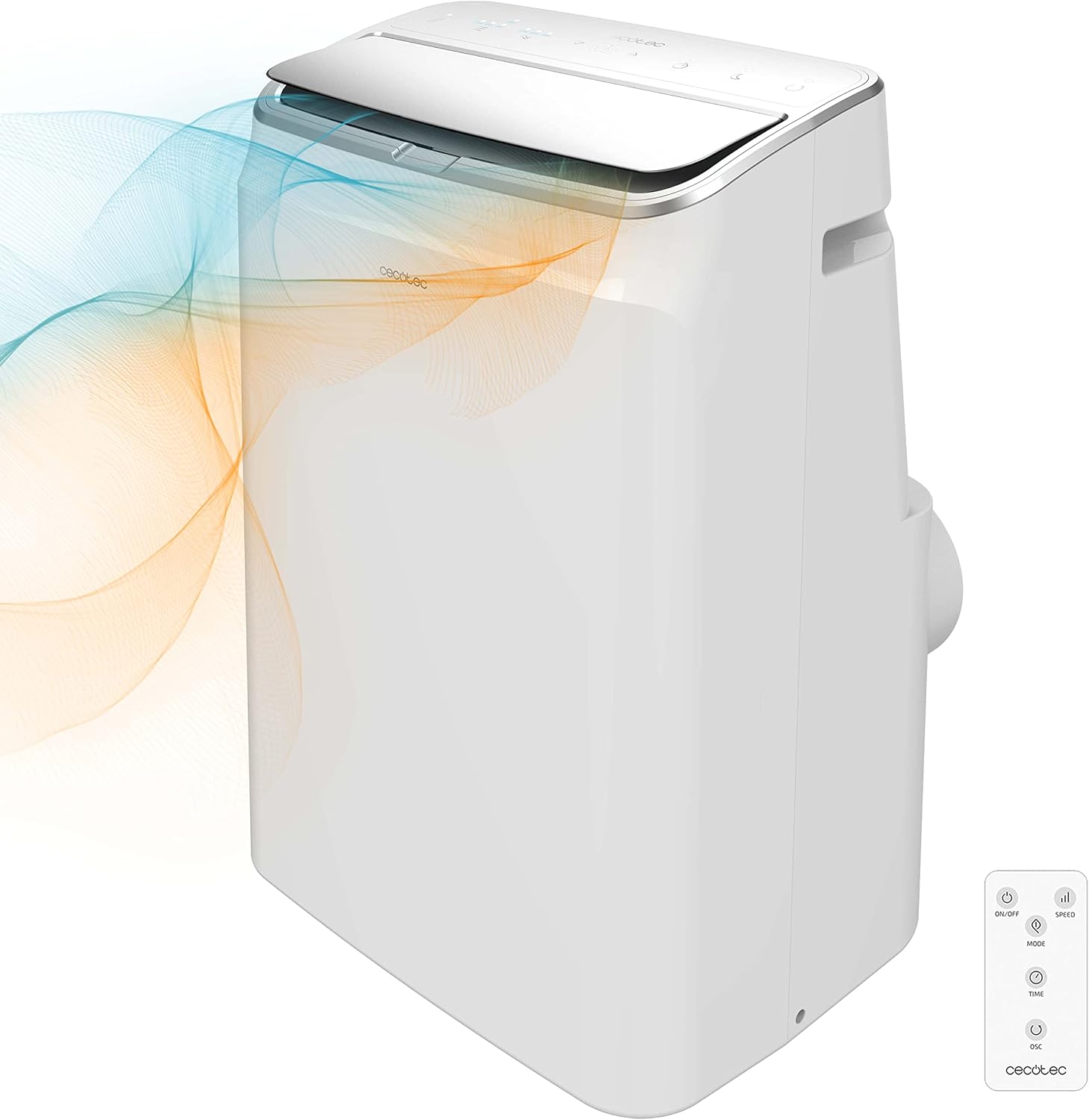 Cecotec Ar condicionado portátil com controlo remoto e bomba de calor ForceClima 12600