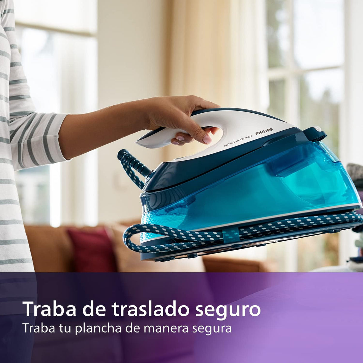 Ferro com Caldeira Philips PerfectCare Compact GC7844/20 - Ferro com gerador de vapor 2400 W - 1.5 L