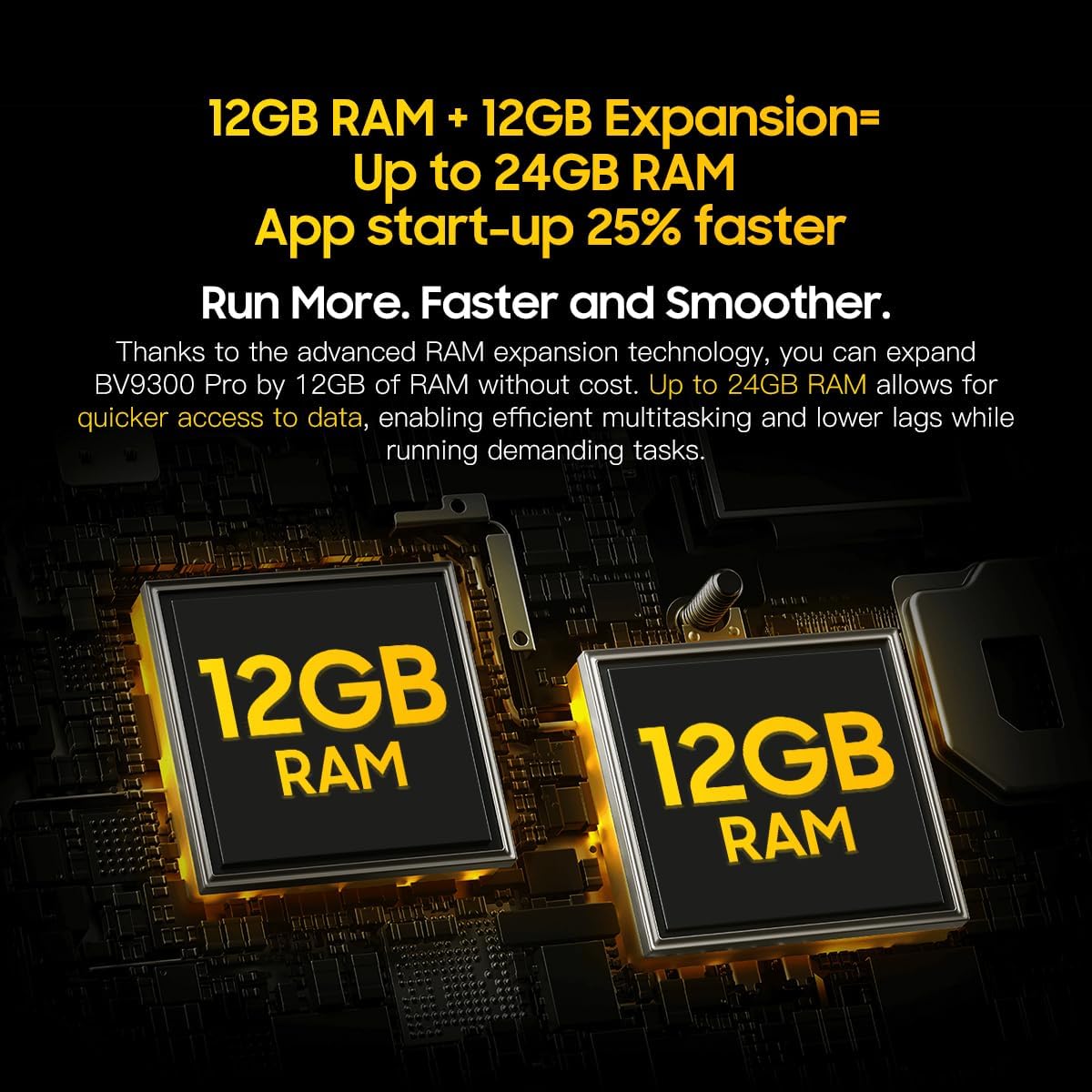 Smartphone BLACKVIEW Bv9300 Pro 6.7'' 24 Gb 256 Gb Laranja