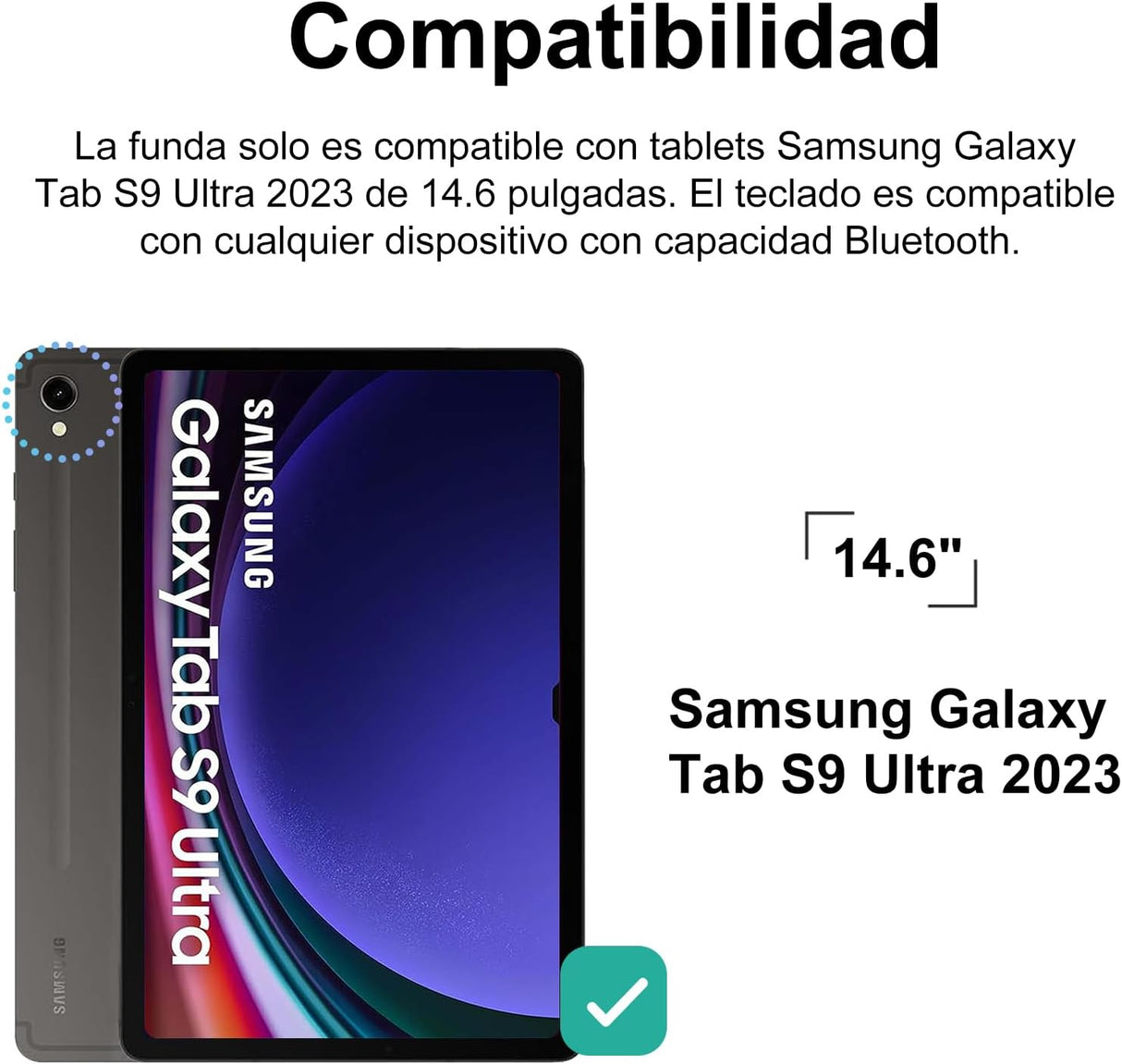 Capa com Teclado Samsung Galaxy Tab S9 Ultra 14,6" 2023
