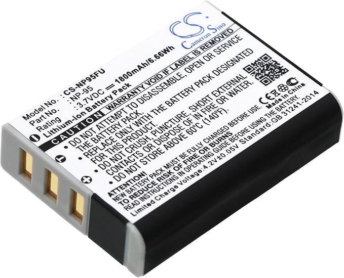 Bateria Compatível Fujifilm NP-95 1800mAh