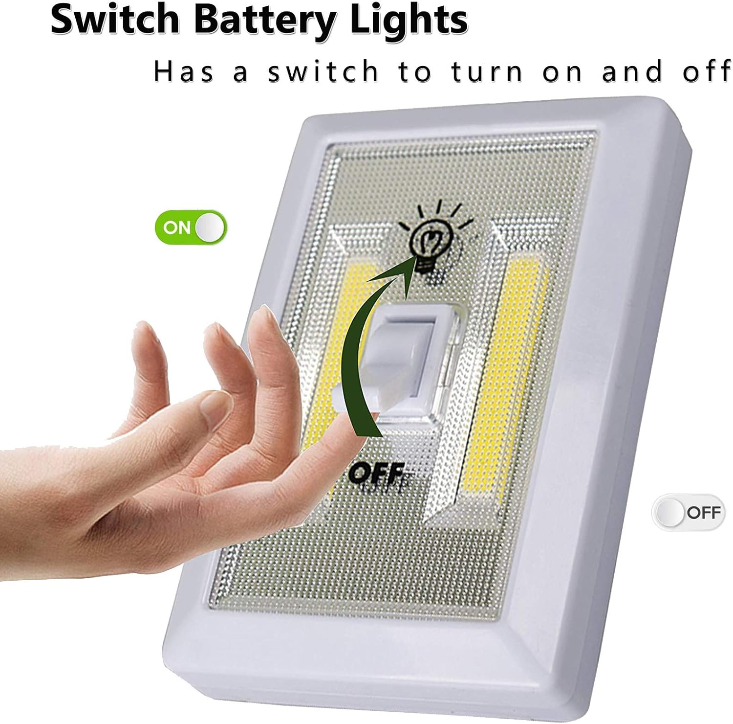 Lâmpada LED a pilhas COB 3W 200Lm - 2 unidades