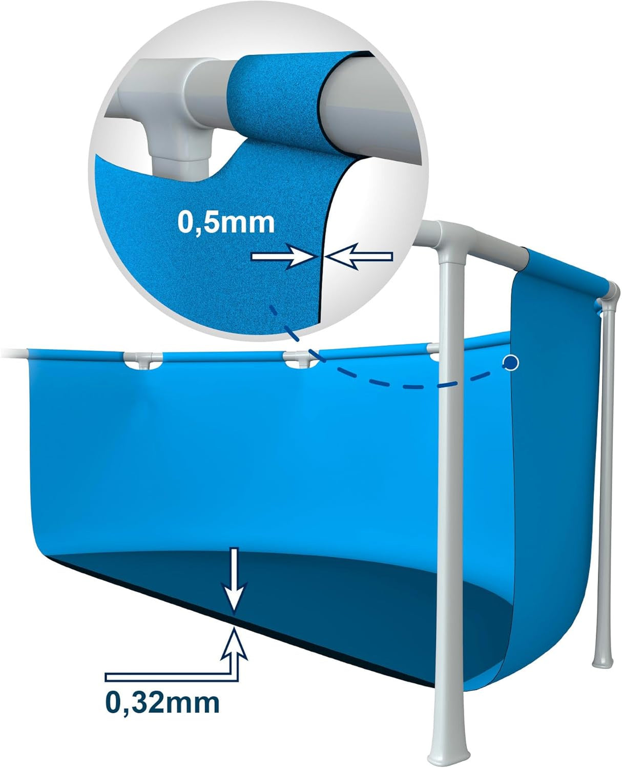 Piscina Intex Metal Frame 366x76 cm com Filtro - Ref. 28212