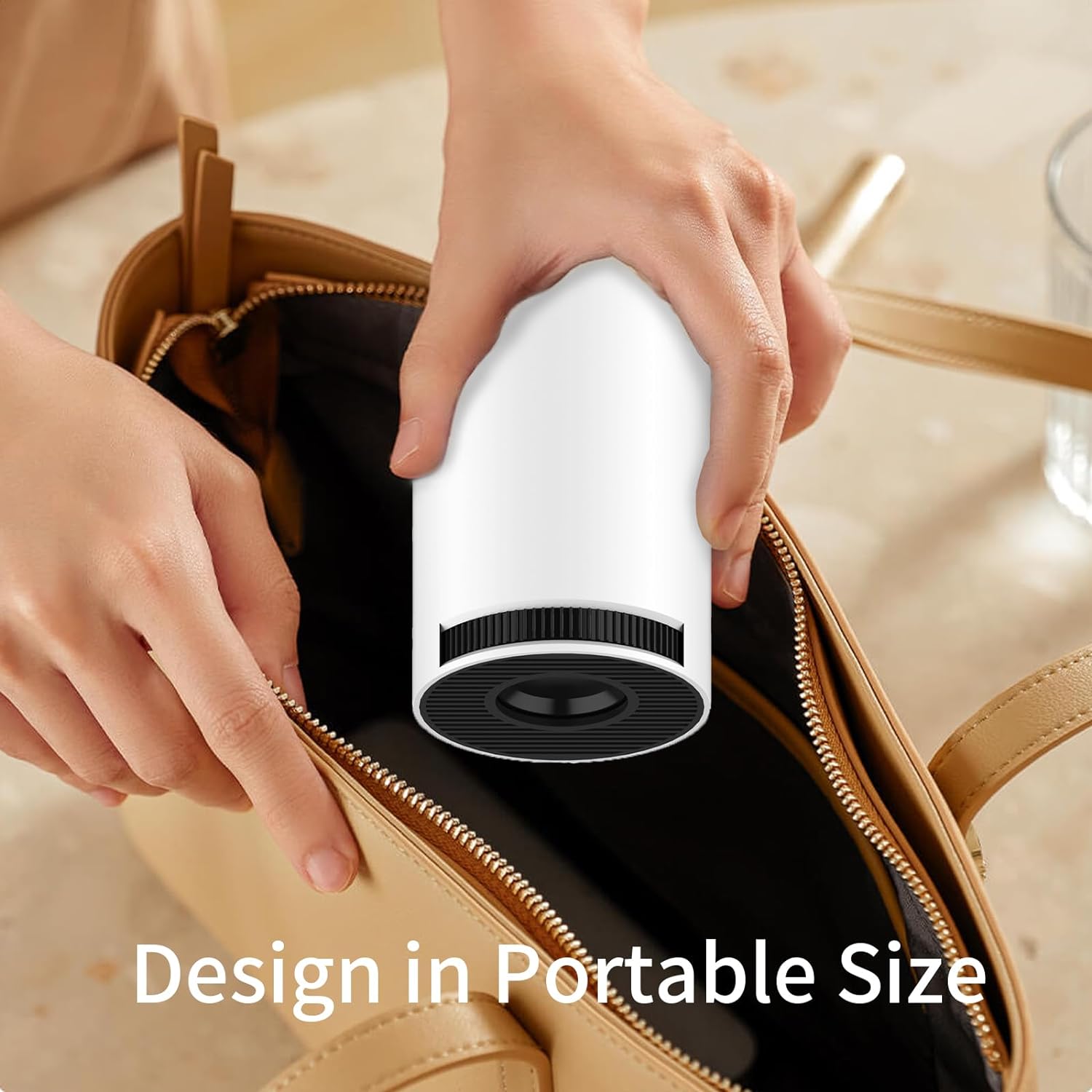 Mini Projetor HY300 Portátil Android 11 Branco WiFi 6 BT 5.0