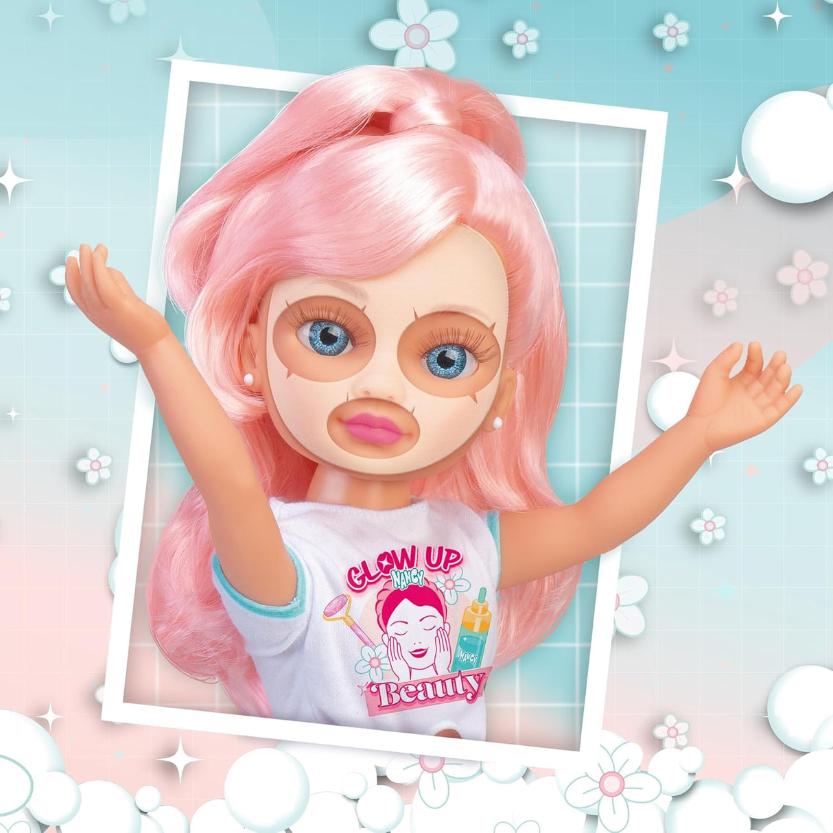 Boneca Nancy - Glow Up Pack de Beleza