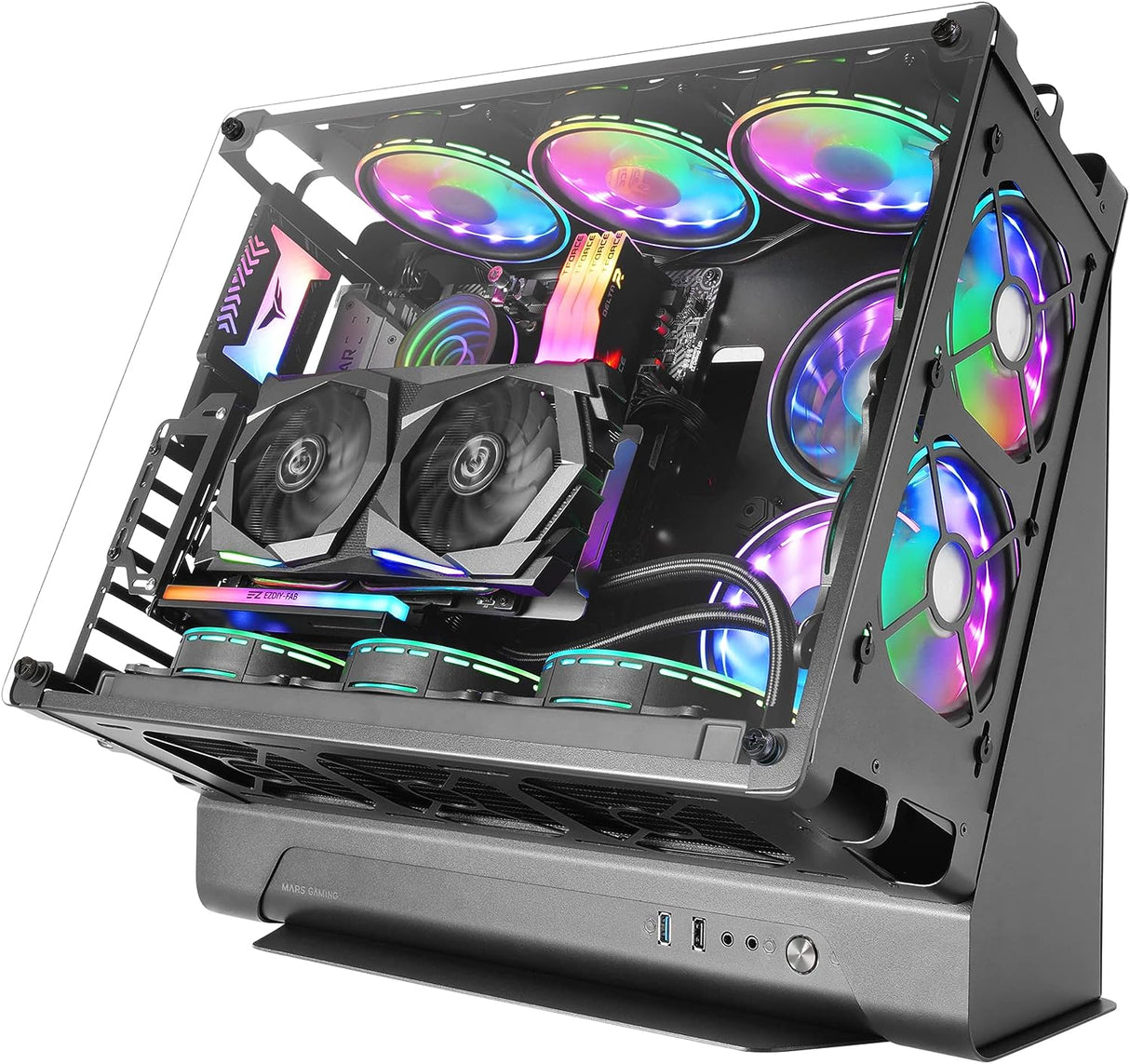 Caixa PC MARS GAMING MCB (ATX - Preto)