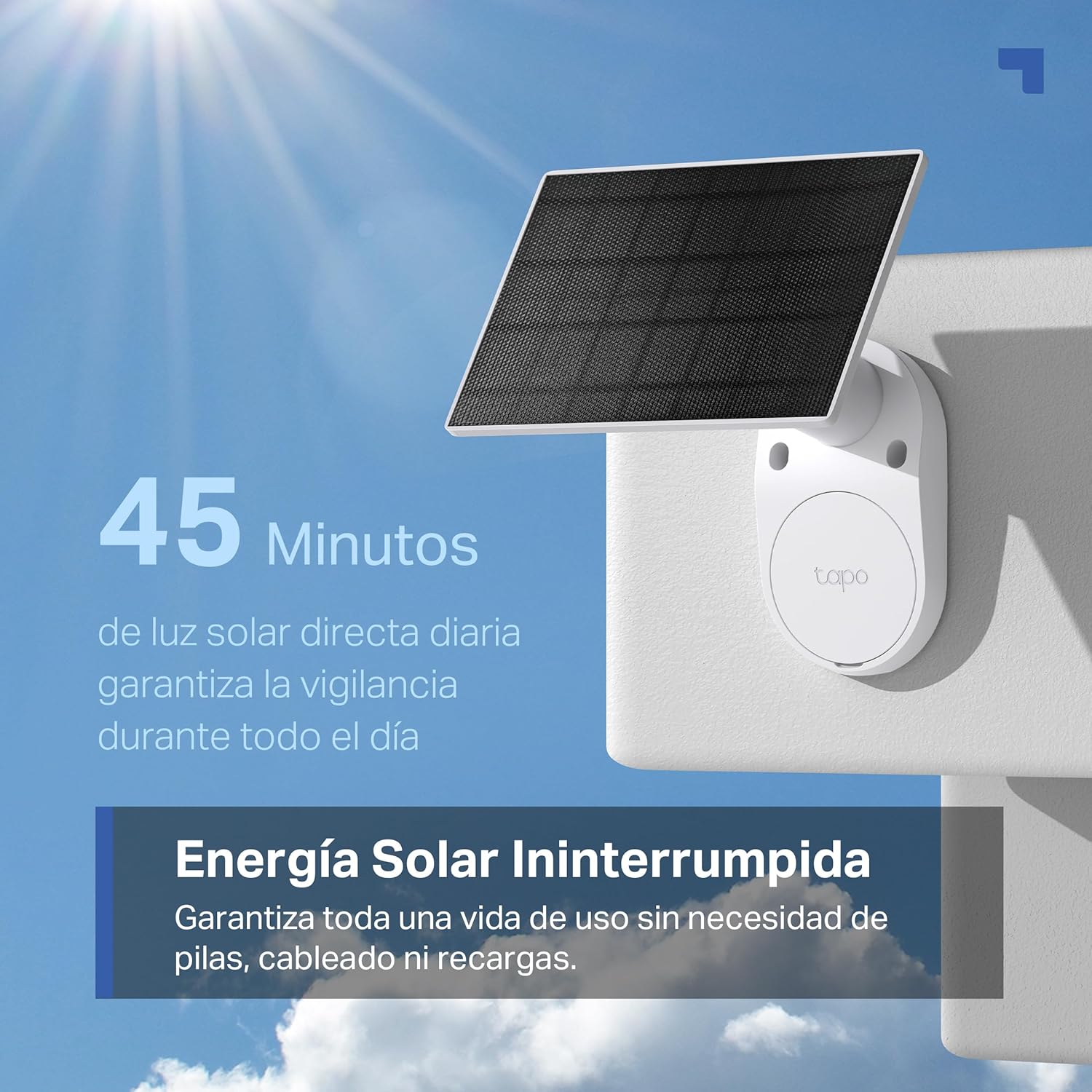Câmara de Vigilância Tapo C410 Kit – Solar com Bateria Exterior 2K 3MP