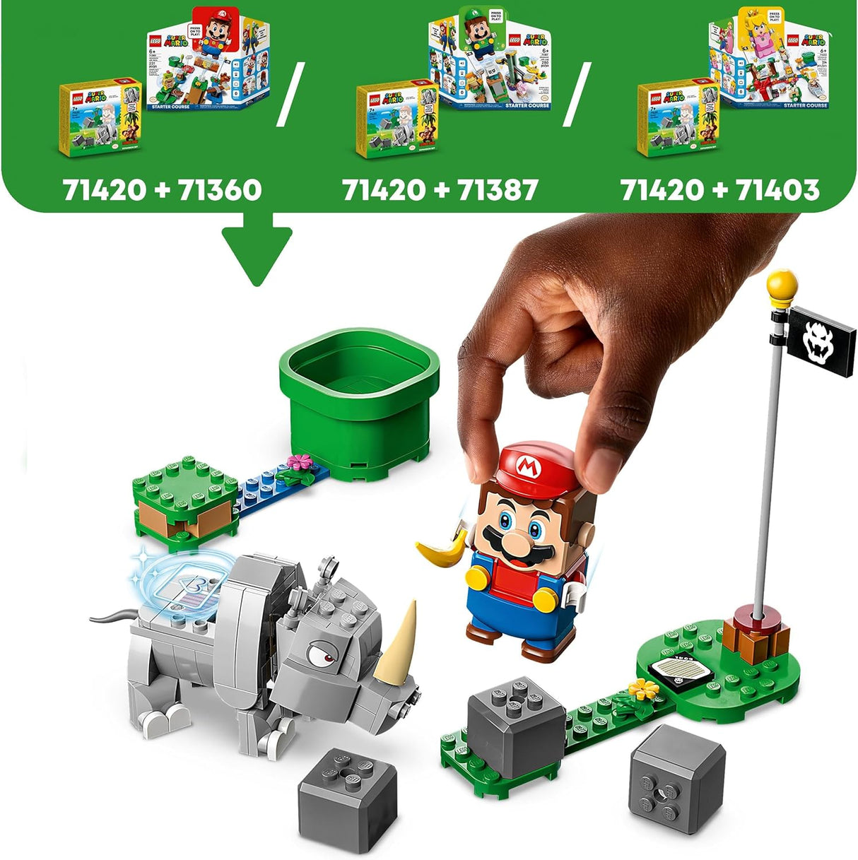 LEGO Super Mario Set de expansão: Rambi, o Rinoceronte 71420