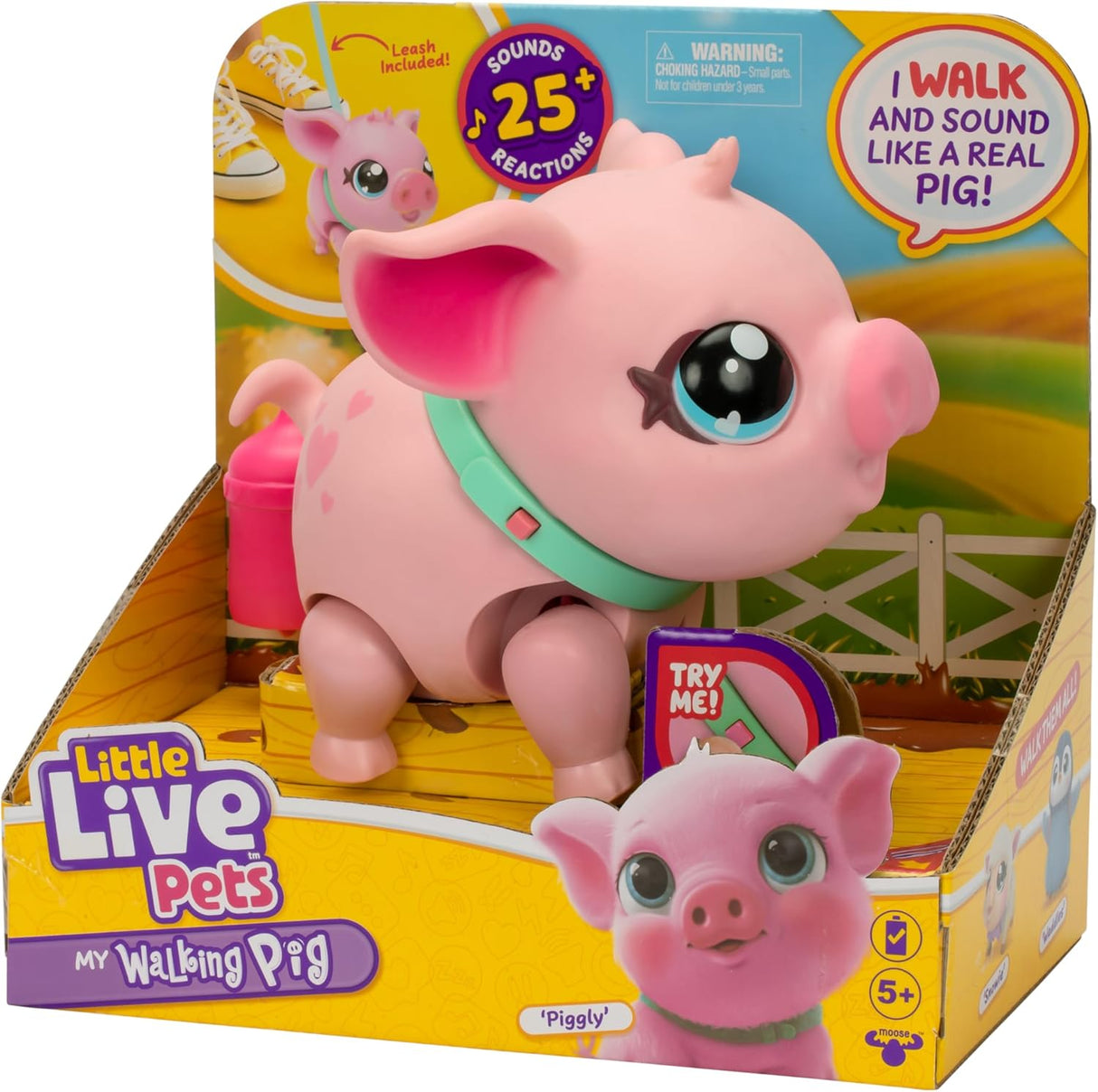 Little Live Pets – My Walking Pig – Porquinha Interativa Piggly