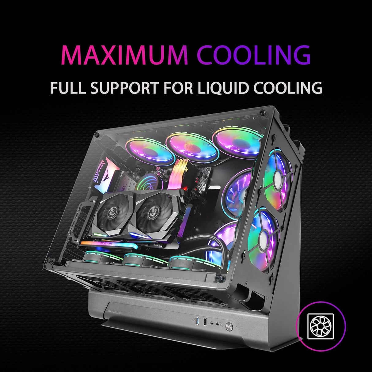 Caixa PC MARS GAMING MCB (ATX - Preto)