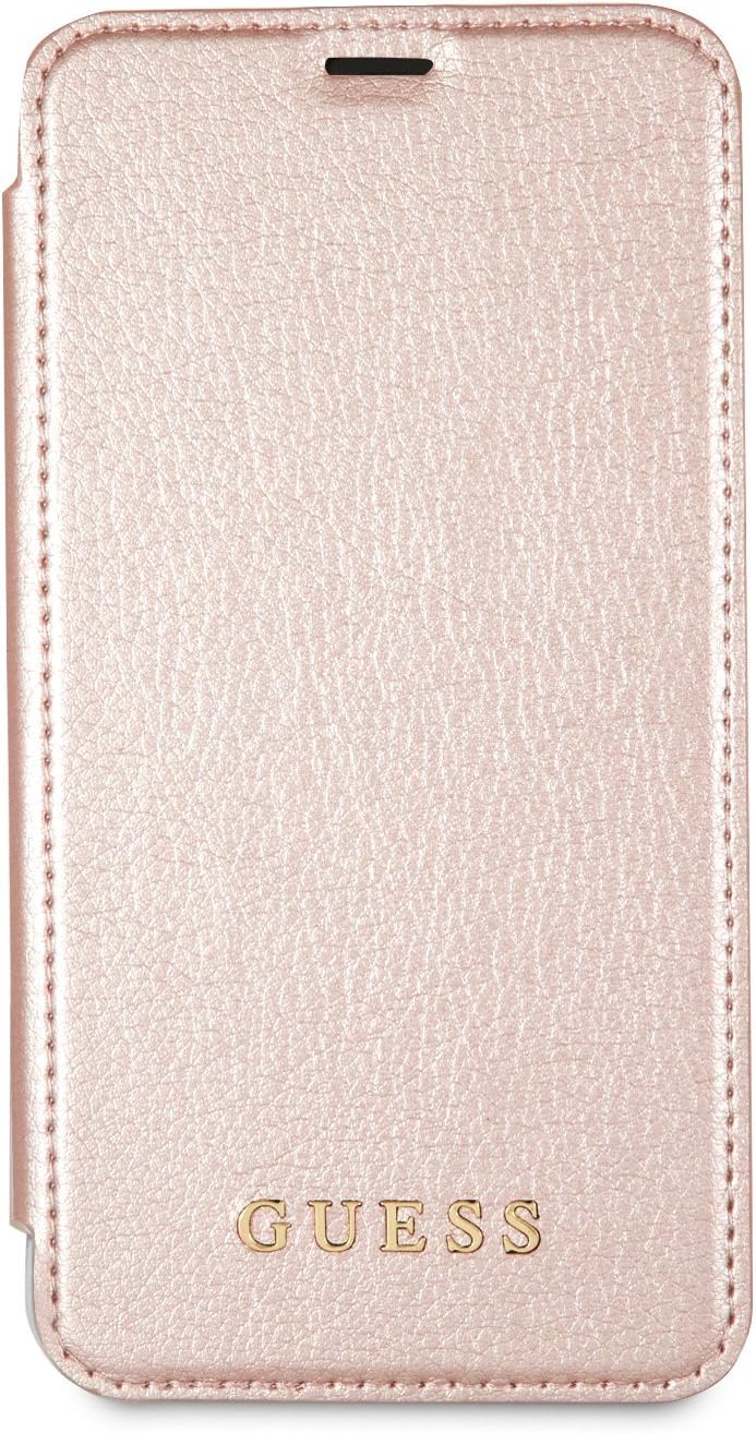 GUESS - Capa tipo livro para iPhone X/XS rosa