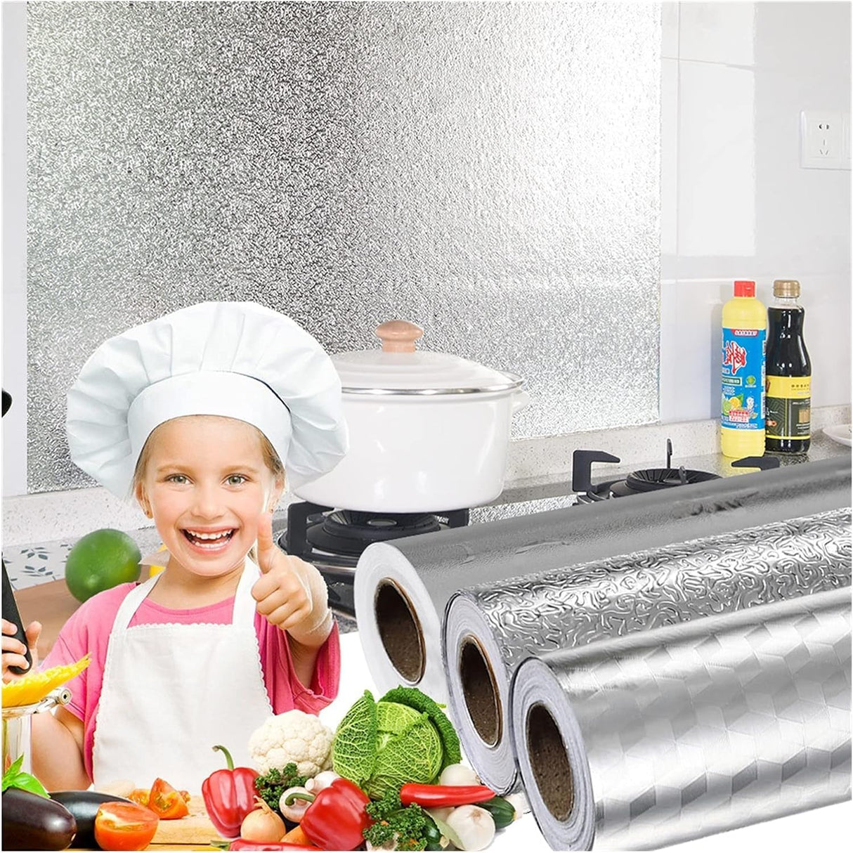 Vinil Adesivo 60 cm x 2 m – Impermeável e Anti-Gordura