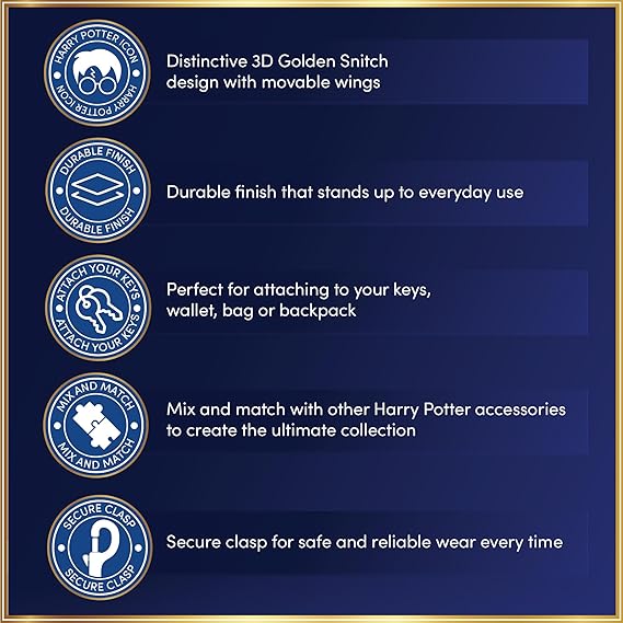 Porta-chaves 3D Oficial Harry Potter – Golden Snitch