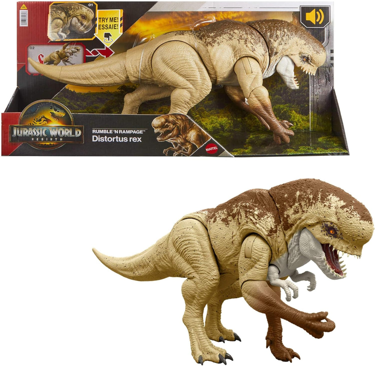Mattel - Jurassic World Figuras de Ação Distortus Rex (JJP79)