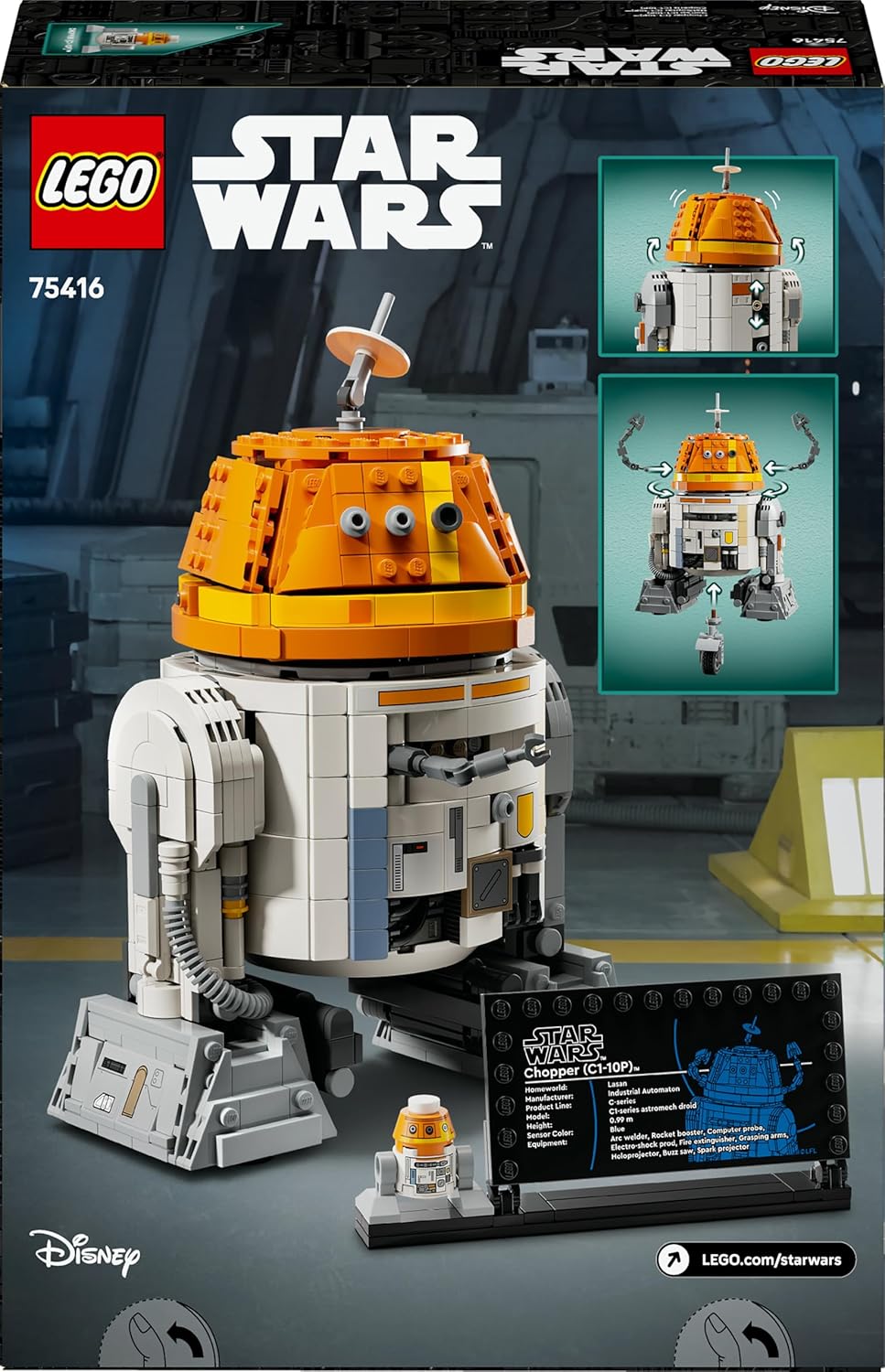 LEGO Star Wars 75416 – Droide Astromecânico Chopper (C1-10P)