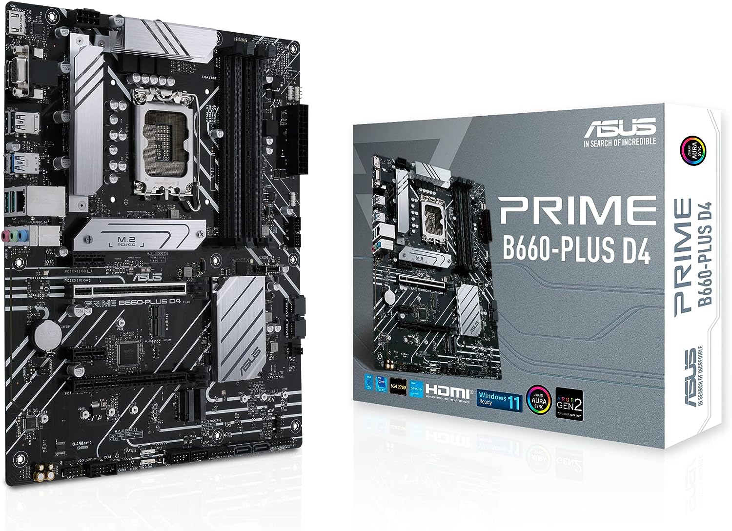 Motherboard ASUS PRIME B660-PLUS D4 Placa mãe ATX Intel B660 LGA 1700