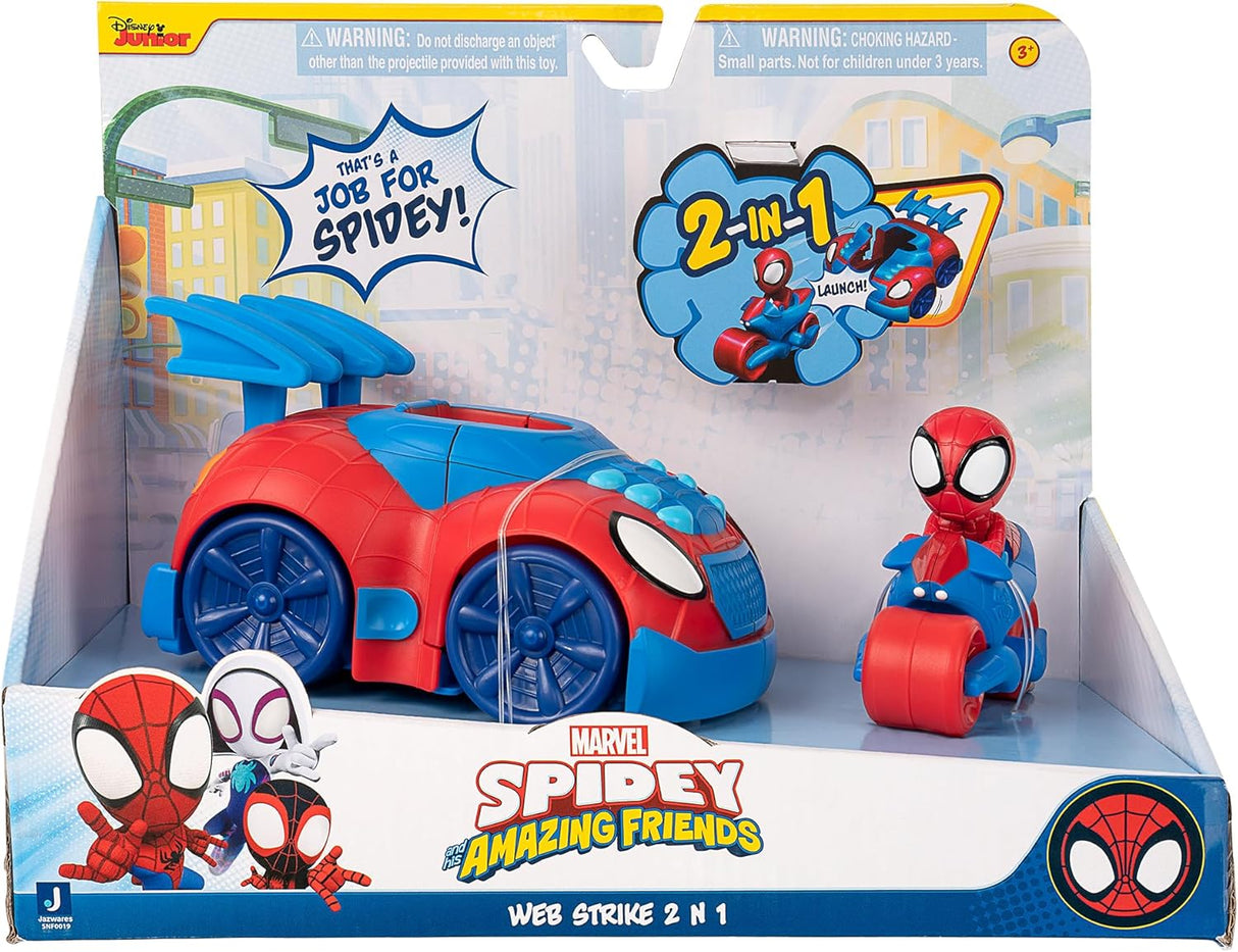 Carro Spidey Stealth Strike 2 em 1 – Toy Partner