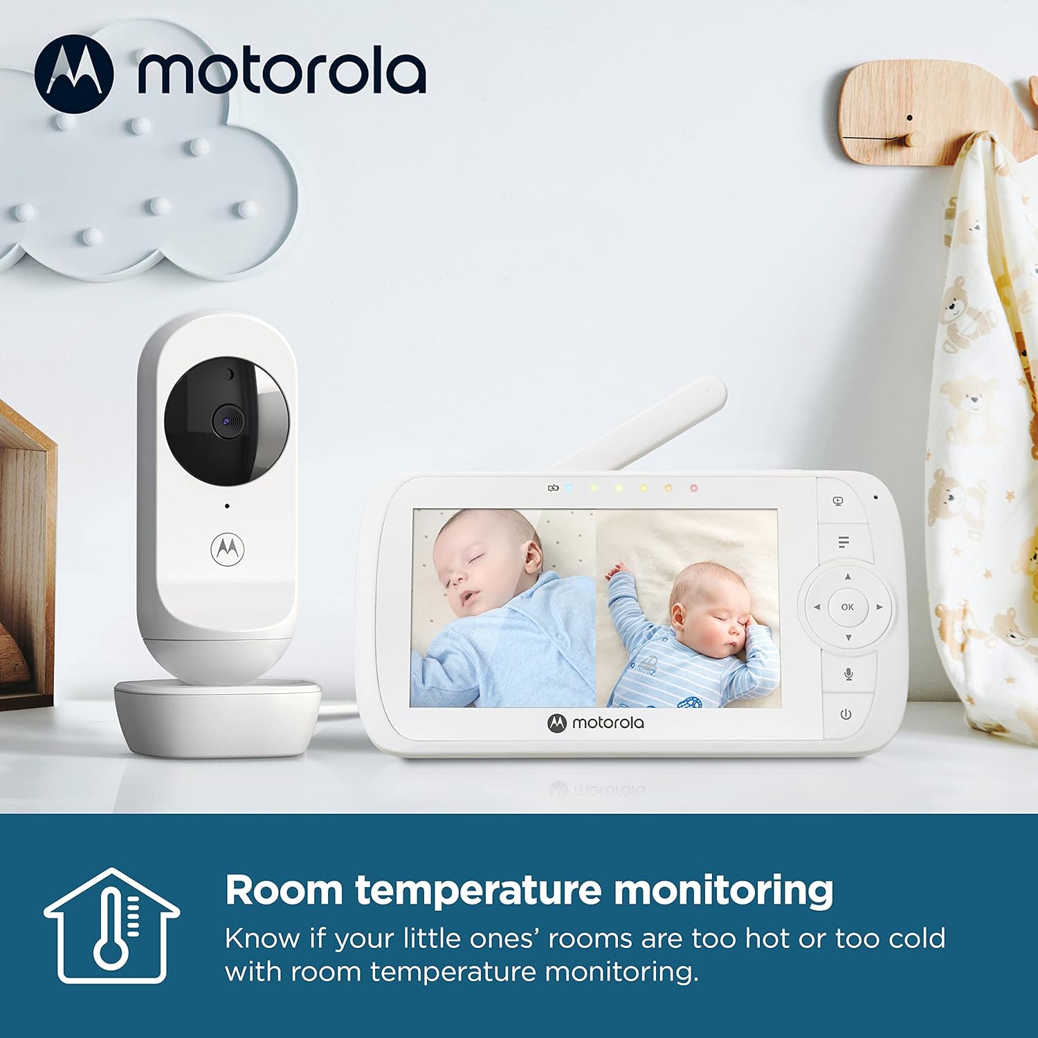 Monitor de Vídeo para Bebé Motorola VM35-2 - Branco