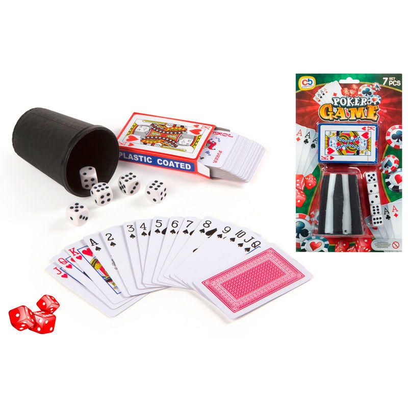Blister Poker 2 em 1 – Baralho de Cartas e Fichas para Jogo