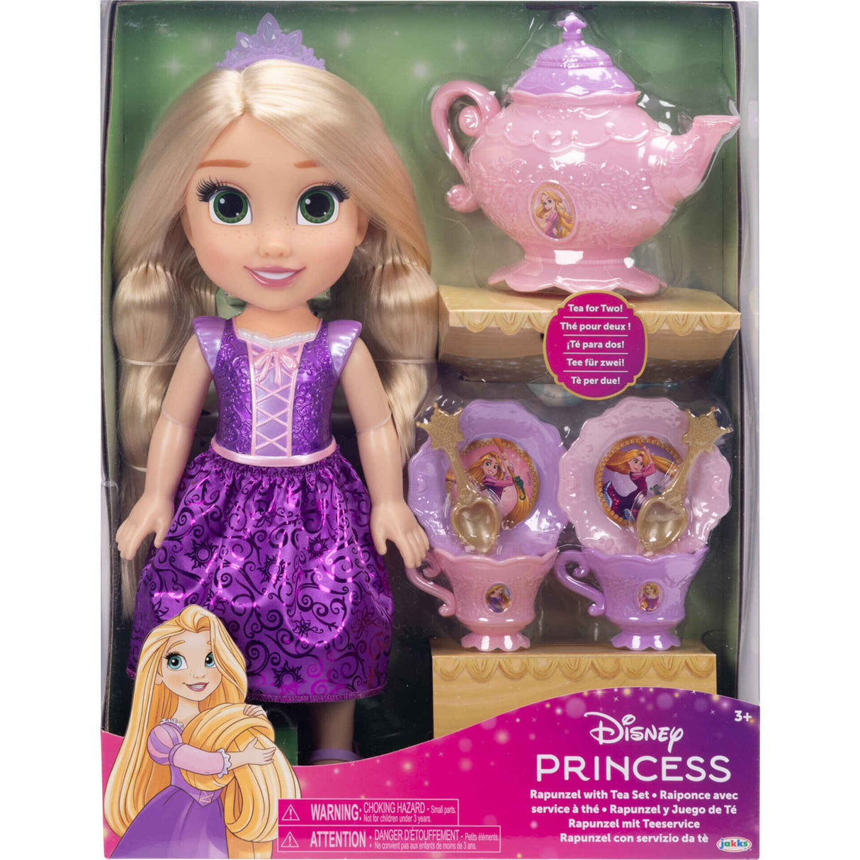 Boneca Rapunzel 38 cm com Conjunto de Chá – Disney