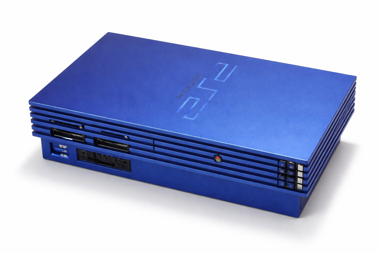 Consola Sony PlayStation 2 PS2 FAT Azul (SEGUNDA-MÃO / GRADE A)