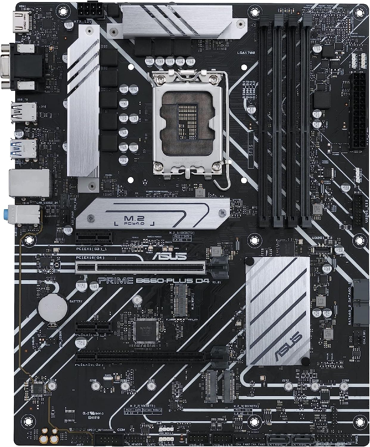 Motherboard ASUS PRIME B660-PLUS D4 Placa mãe ATX Intel B660 LGA 1700