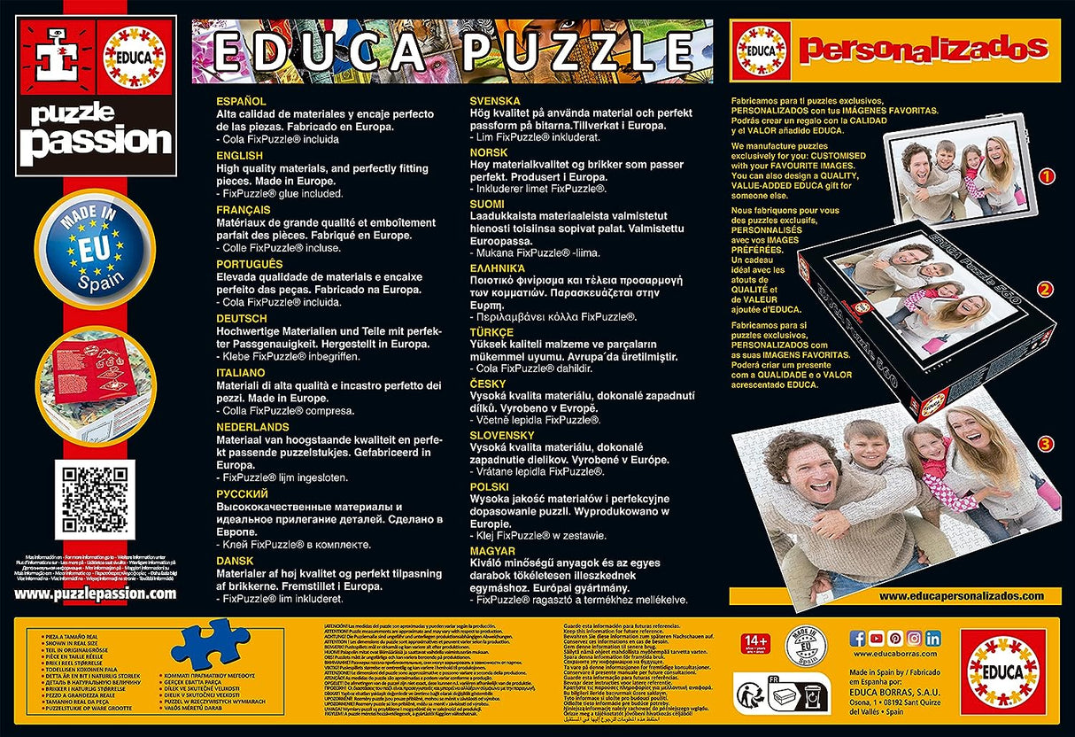 Educa - Puzzle de 2000 peças símbolos da Europa