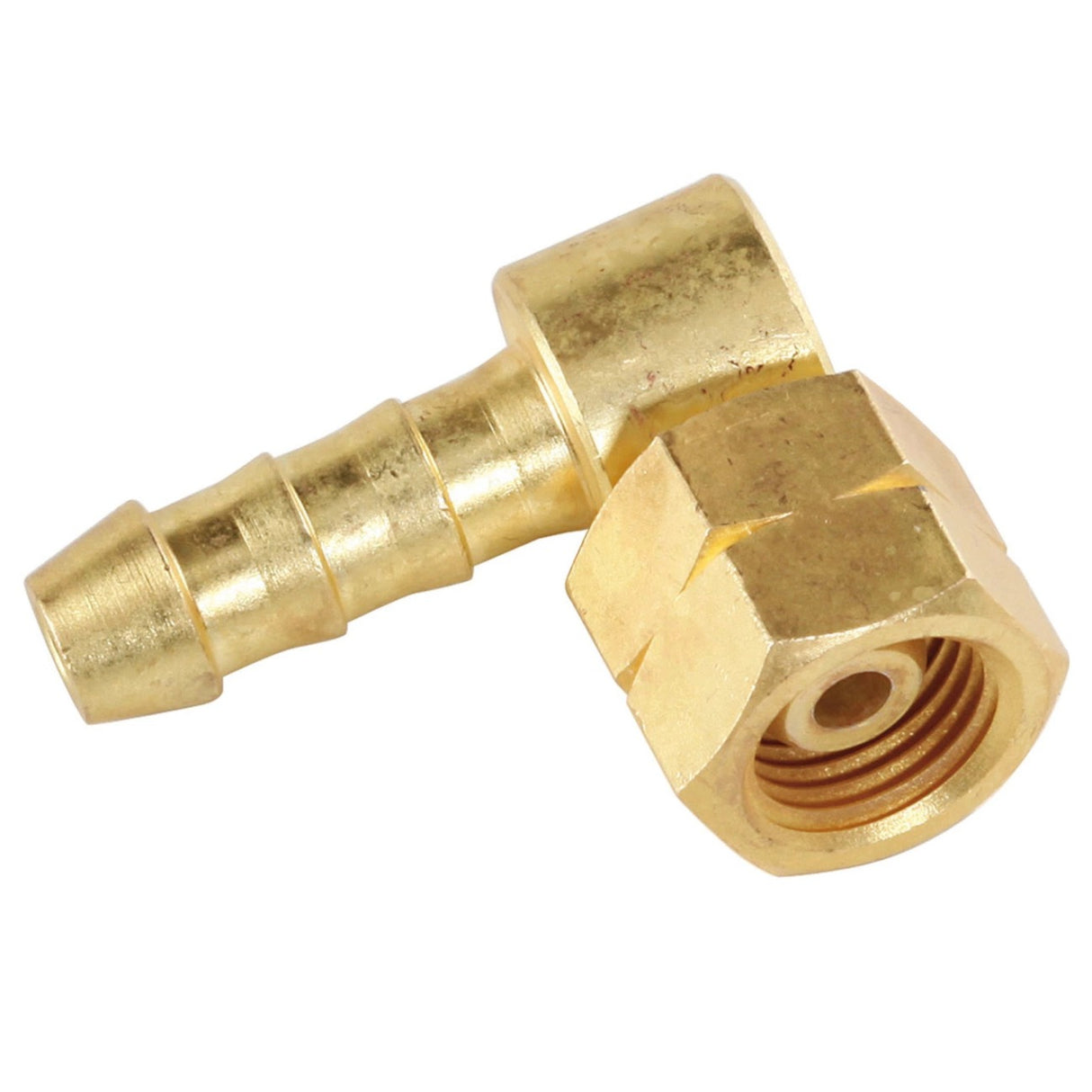 Adaptador Conector Angular 1/4" LH para Ligação de Mangueira de Gás 8x15 mm