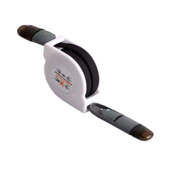 Cabo Retrátil USB para Lightning + Micro USB Preto