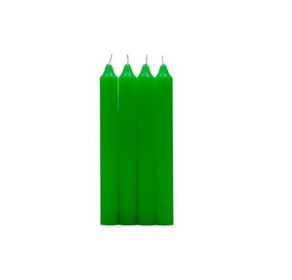 Pack 4 Velas 17cm Verde 7 horas aprox