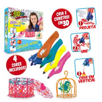 I Do 3D Vertical – Conjunto 4 Canetas 3D “Colour World” – Giochi Preziosi