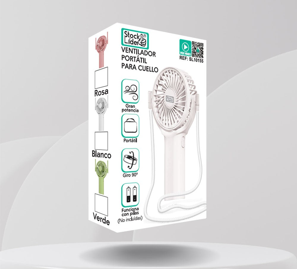 Ventoinha portátil de pescoço - Cor Aleatória