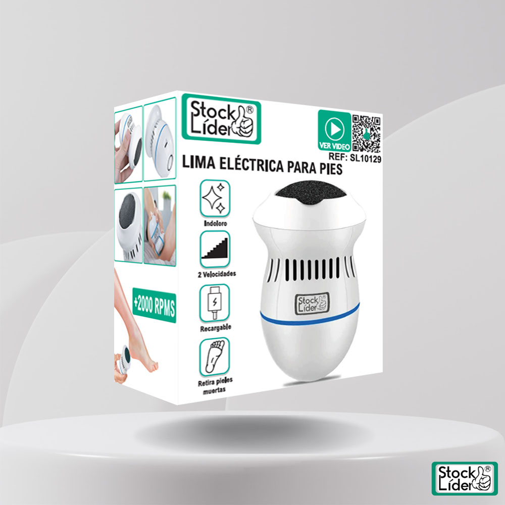 Lima Elétrica para Pés | Recarregável | 2 Velocidades | Removedor de Calosidades