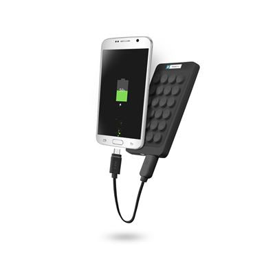 Powerbank Ultra Slim 2300 mAh com Ventosas para Telemóvel - Preto
