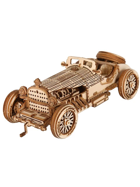 Pluzzle em Carro 3D em Madeira – Modelo Kit DIY com Corte a Laser Multi4you
