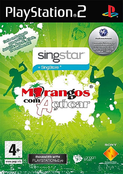 Jogo SingStar Morangos com Açúcar PS2 (SEGUNDA MÃO GRADE A)