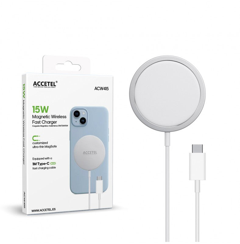 ACW415 Carregador Magnético Sem Fio MagSafe 15W
