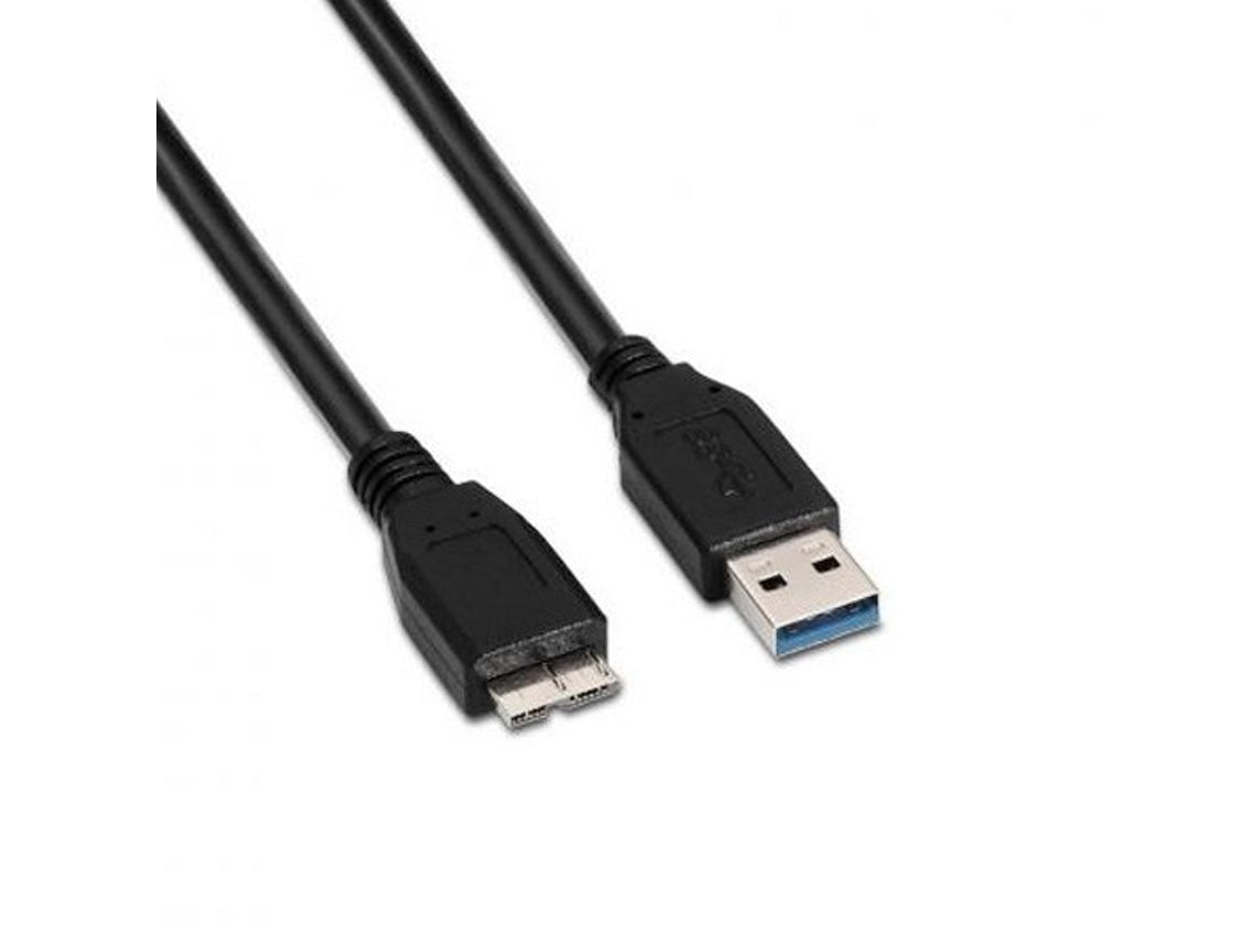 Cabo Aisens USB-A para Micro USB-B 1 m Preto